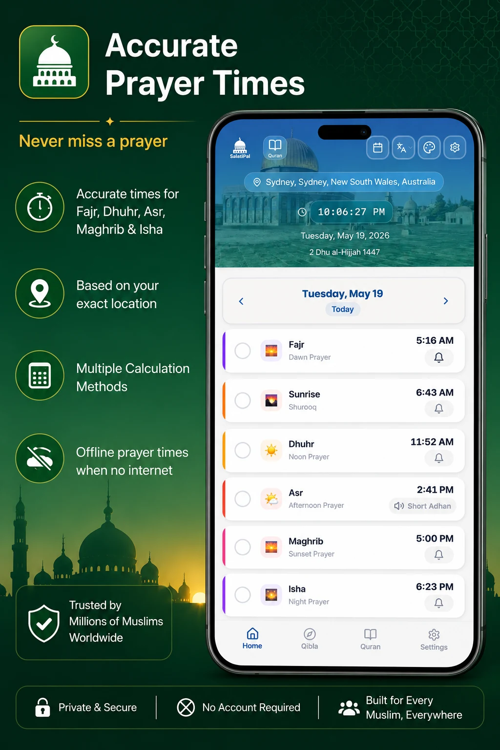 Muslim Salat Quran & Qibla screenshot